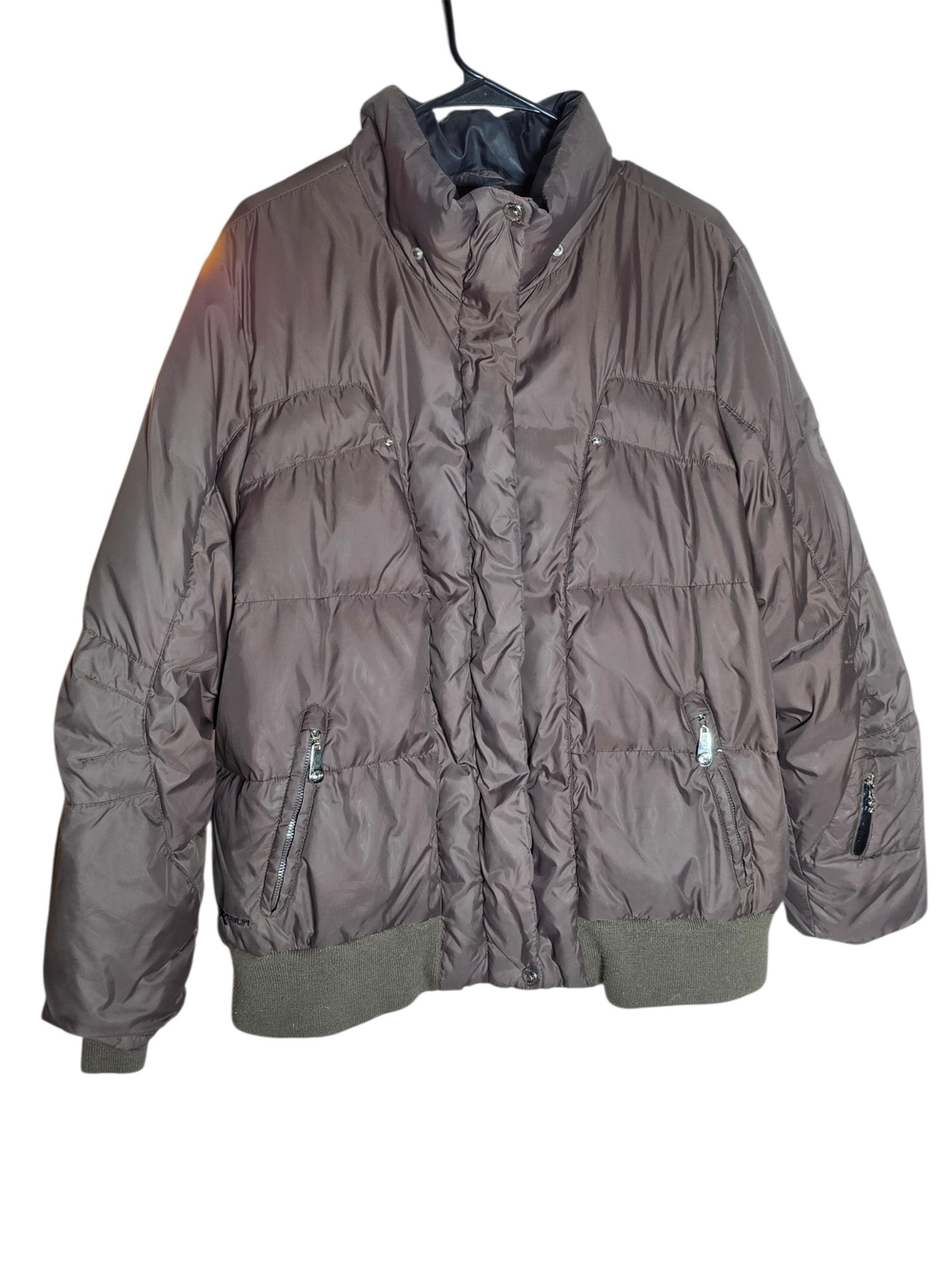 ZeroXposur Womens Brown Puffer Jacket Ski Winter Coat Size 1X